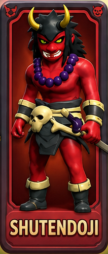 Shuten-doji — legendary hero card in Battle of Plans